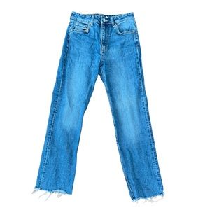 Blue Straight Leg Jeans